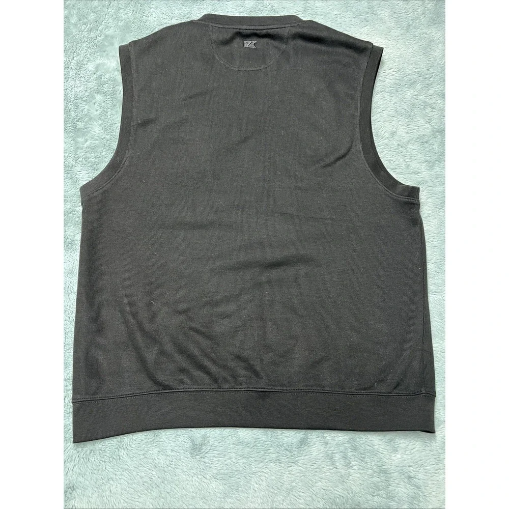 Cutter Buck Vest Men's L Vanderbilt University Golf Casual School Preppy Black - Picture 10 of 11